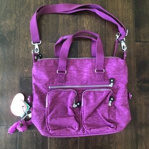 Kipling purple tote bag (NEW with tags!)